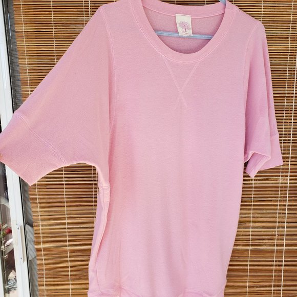 Tunic Length Bat Wing Terry Top - Picture 1 of 5